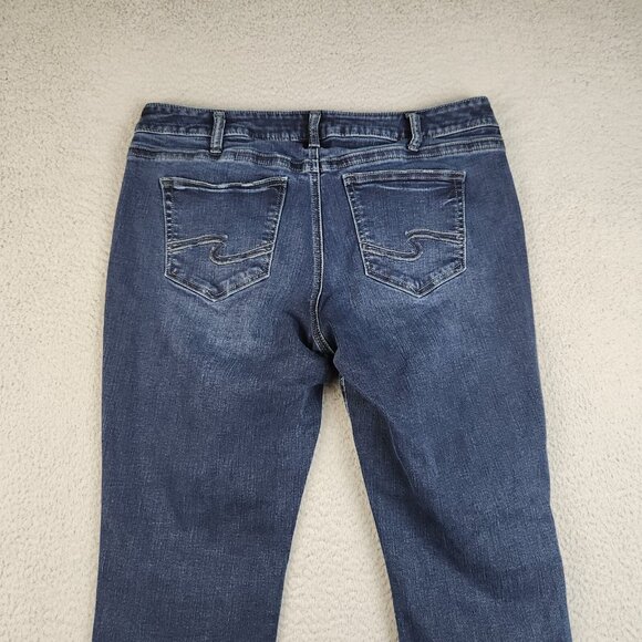 Silver Jeans Womens 36x29 Suki Skinny Leg Ankle Stretch Curvy Dark Wash Denim - Picture 14 of 14